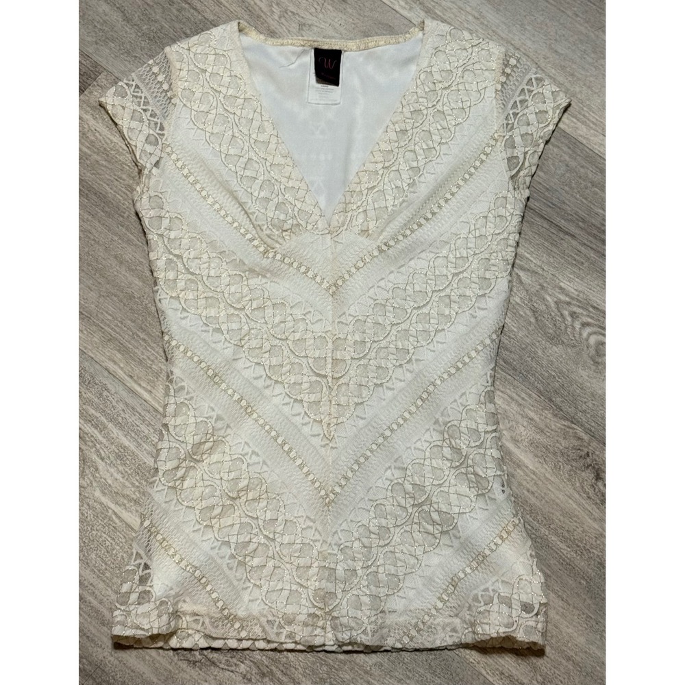 Beautiful Y2K boho Windsor women's lace‎ top small